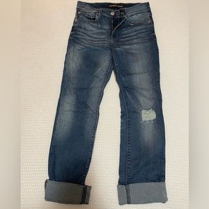 Express size 2 mid rise crop worn once